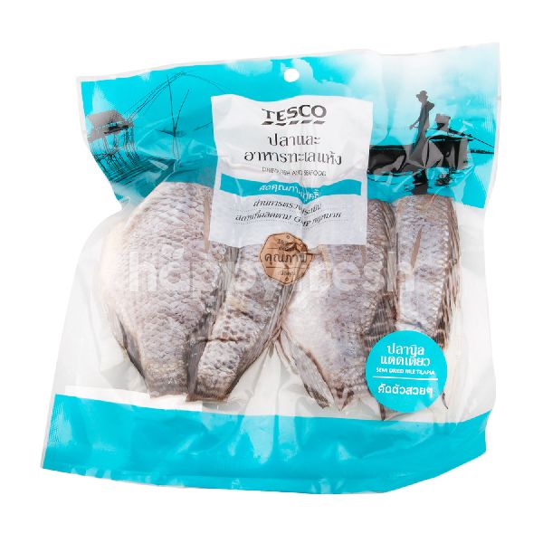 ซื้อ Tesco Dried Fish & Seafood Semi Dried Nile Tilapia Online จาก
