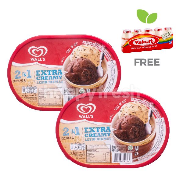 Jual Wall S Ice Cream Vanilla Chocolate Chip Extra Creamy 350ml