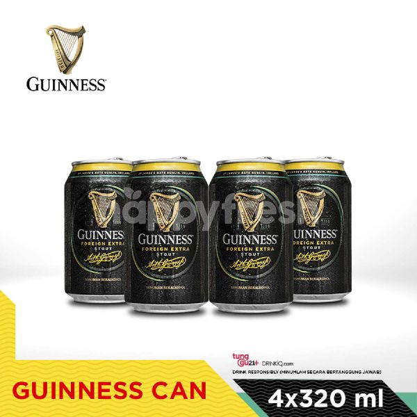 Jual Guinness Foreign Extra Stout 4 Cans Di Vines Happyfresh