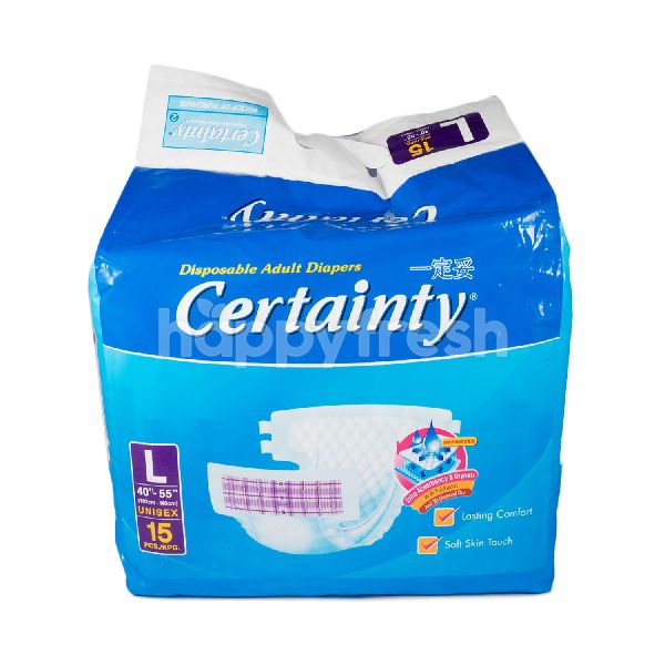 Jual Certainty Disposable Adult Diapers Size L Unisex 102cm 140cm Di Grand Lucky Happyfresh
