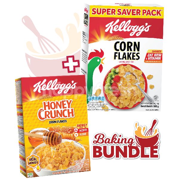 Jual Kellogg's Corn Flakes Jumbo Pack (500G) & Kellogg's Corn Flakes