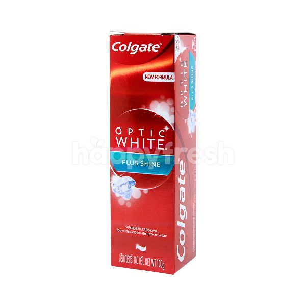 colgate optic white plus shine 100g