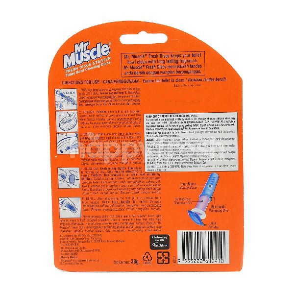 Beli Mr Muscle Fresh Discs Starter Toilet Bowl Cleaning Discs (Fresh