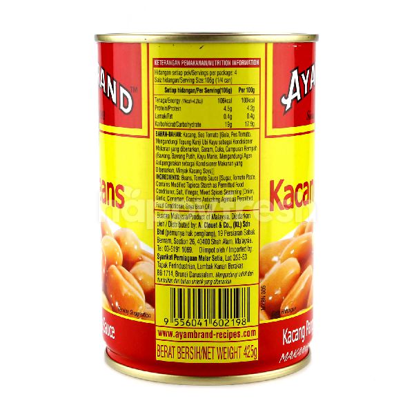 Beli Ayam Brand Baked Beans Tomato 425G dari Lotus's HappyFresh