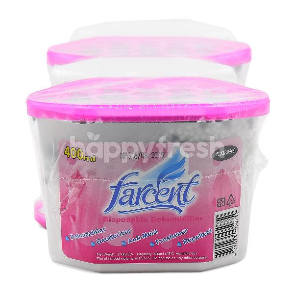 Beli Farcent Dehumidifier Disposable Charcoal 4x400ML dari AEON