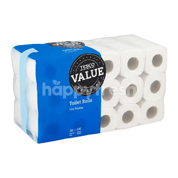 Beli Tesco Everyday Value Toilet Rolls (150's x 30) dari Lotus's