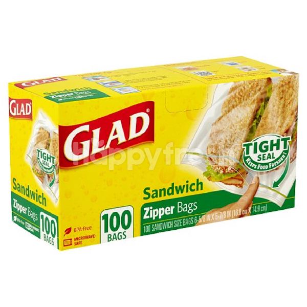 glad sandwich bags 100