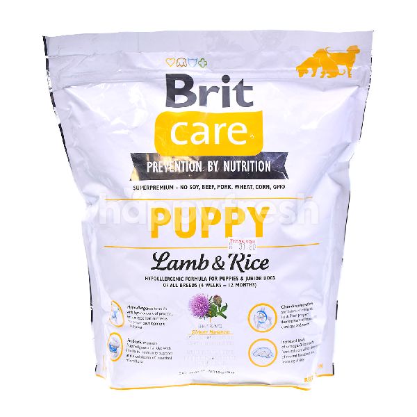 brit care hypoallergenic puppy all breed lamb & rice