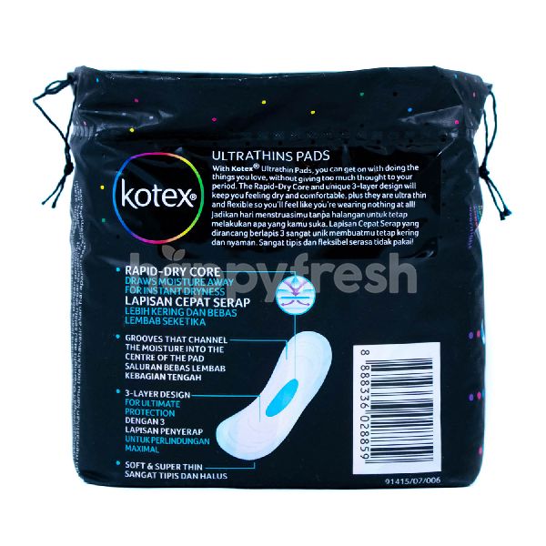 Jual Kotex Ultrathins Regular No Wings Sanitary Pad di Farmers Market HappyFresh