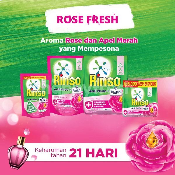 Product: Rinso Molto Anti Stain Rose Fresh Detergent Powder - Image 4