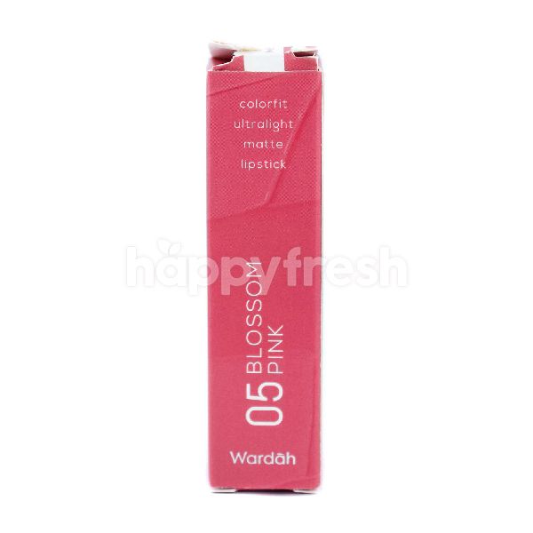 wardah colorfit ultralight matte lipstick blossom pink