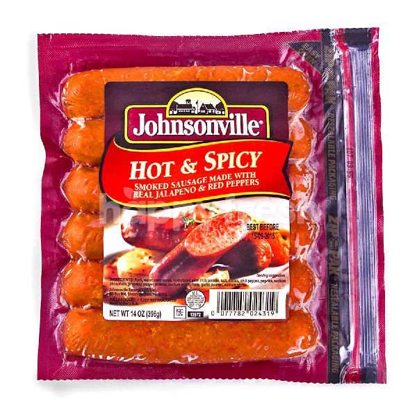 Jual Johnsonville Hot and Spicy Smoke Pork Sausage di Grand Lucky