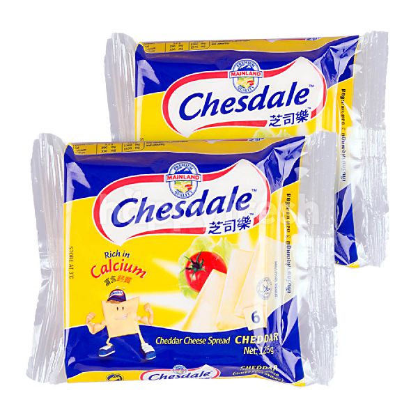 Beli Chesdale Cheddar Cheese Slices Spread Twinpack dari Lotus's
