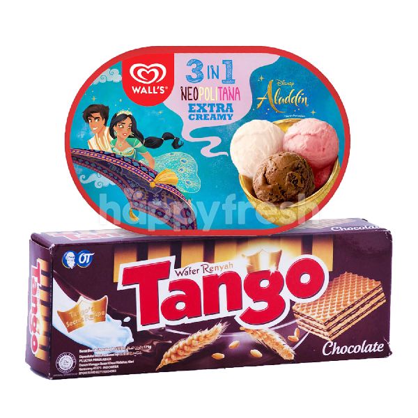 Jual Walls Extra Creamy 3 In 1 Neopolitana Ice Cream And Tango