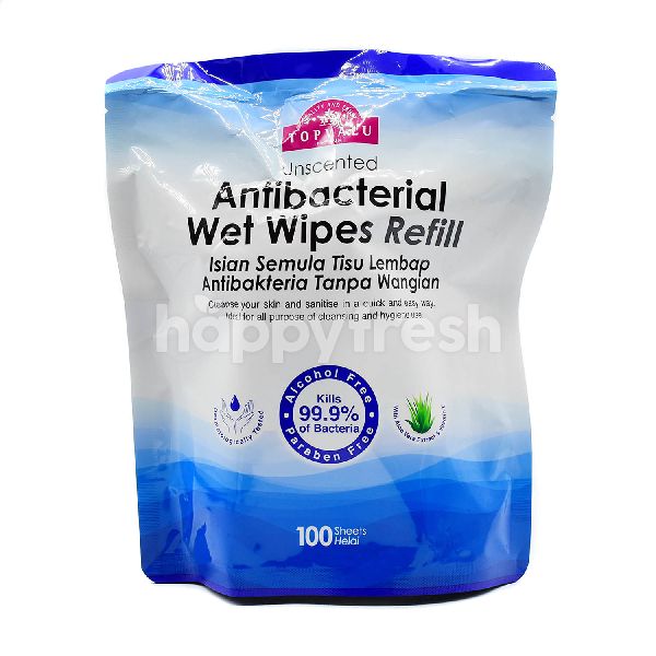 Beli TOPVALU Unscented Antibacterial Wet Wipes Refill dari AEON