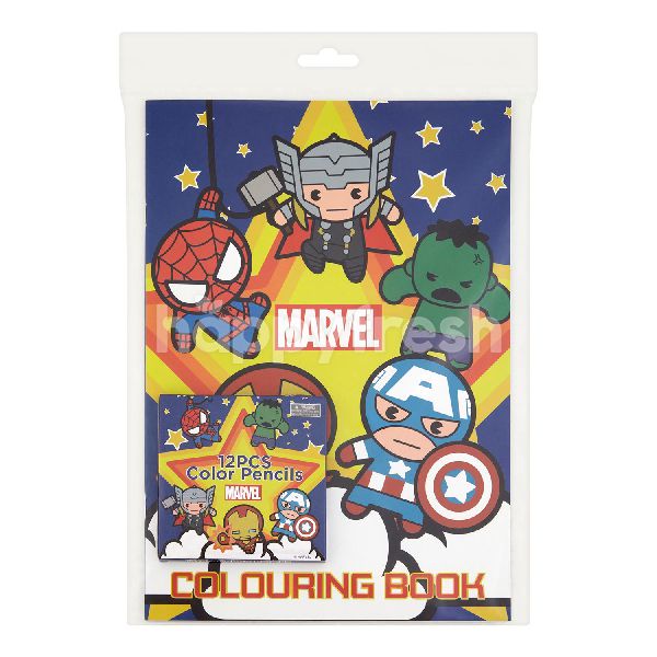 Download Buy Marvel Kawaii Colouring Book Set At Tesco Happyfresh