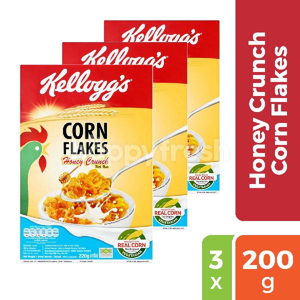 ซ อ Kellogg S Triple Pack Honey Crunch Corn Flakes 0 G Online จาก Big C Happyfresh