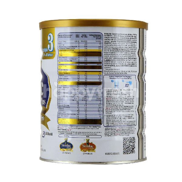 similac gain plus nutrition facts