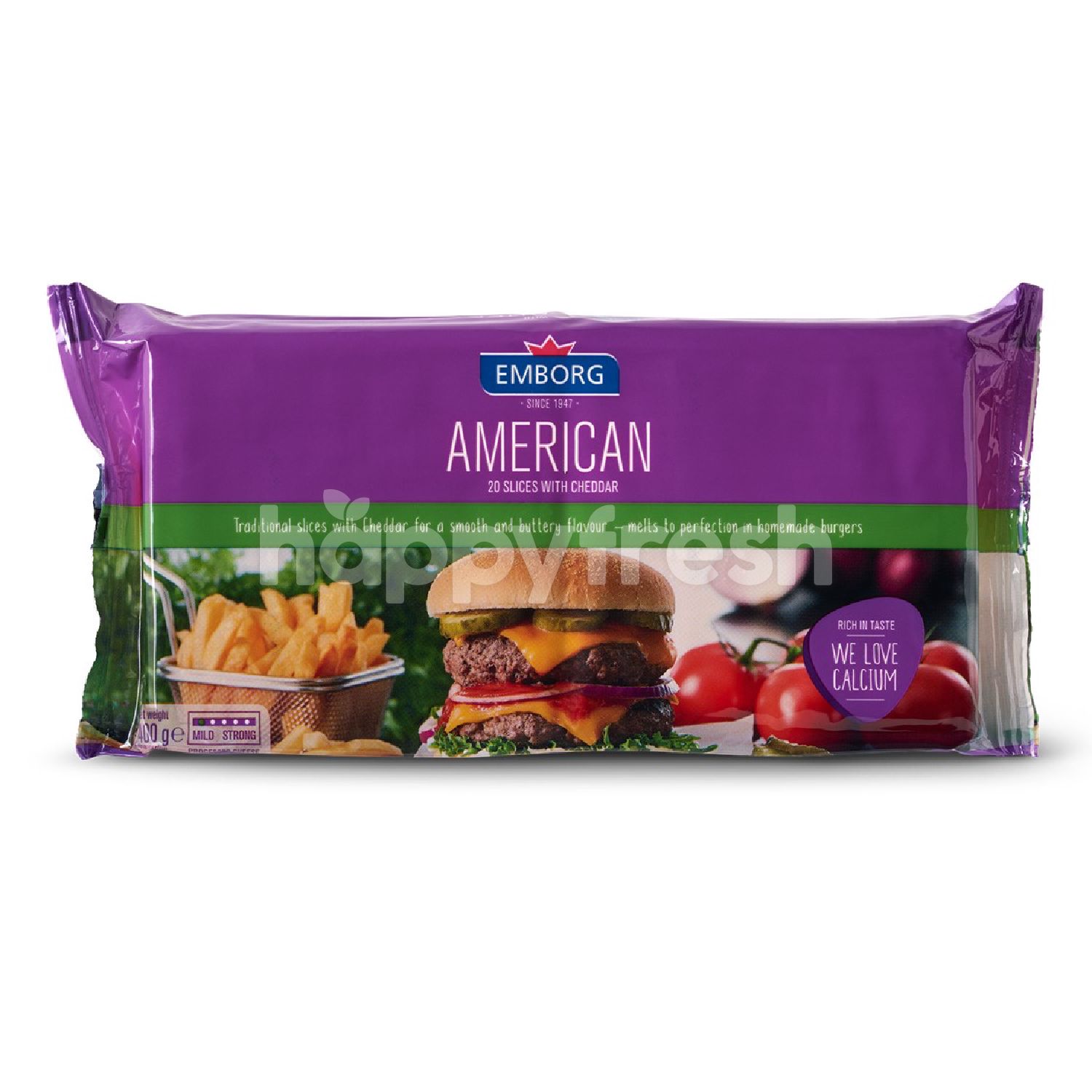 Beli American Cheddar Cheese Sliced (20 Slices) dari Cold