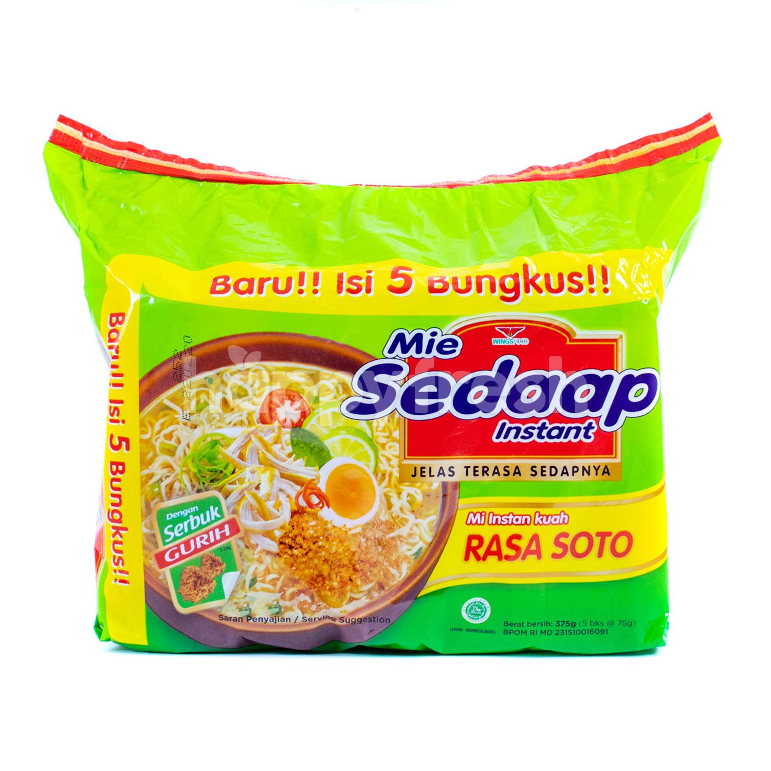 Jual Mie Sedaap Soto Instant Soup Noodles Di Farmers Market - HappyFresh