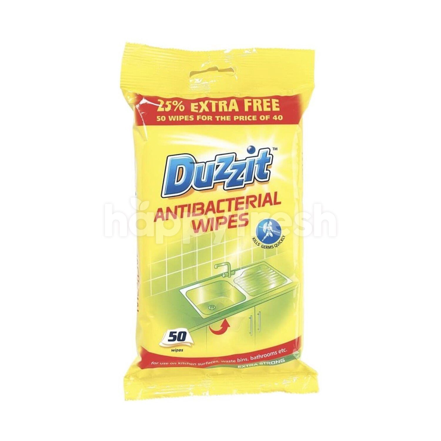 Beli Duzzit Antibacterial Wipes (50 Sheets) dari Isetan HappyFresh