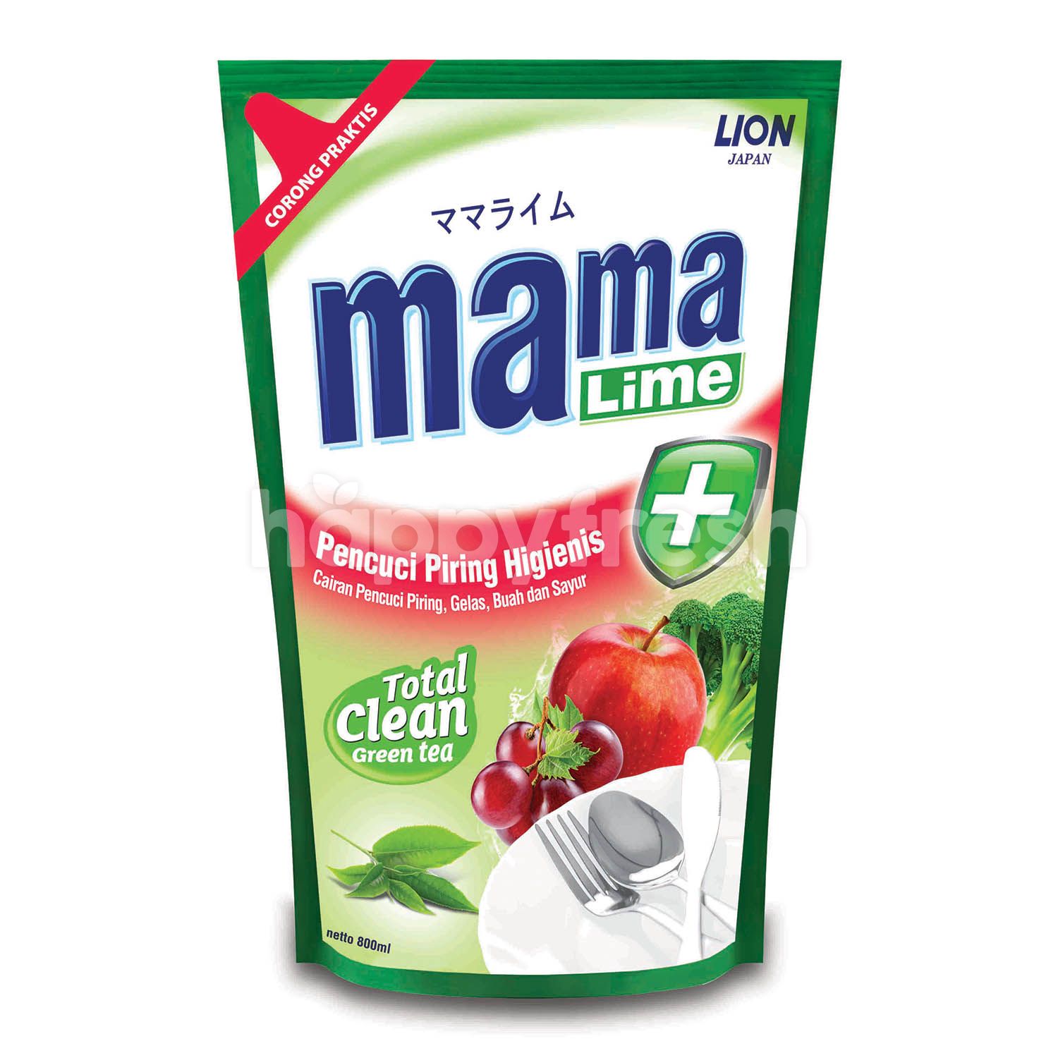 Jual Mama Lime Total Clean Green Tea Dishwashing Liquid Refill di