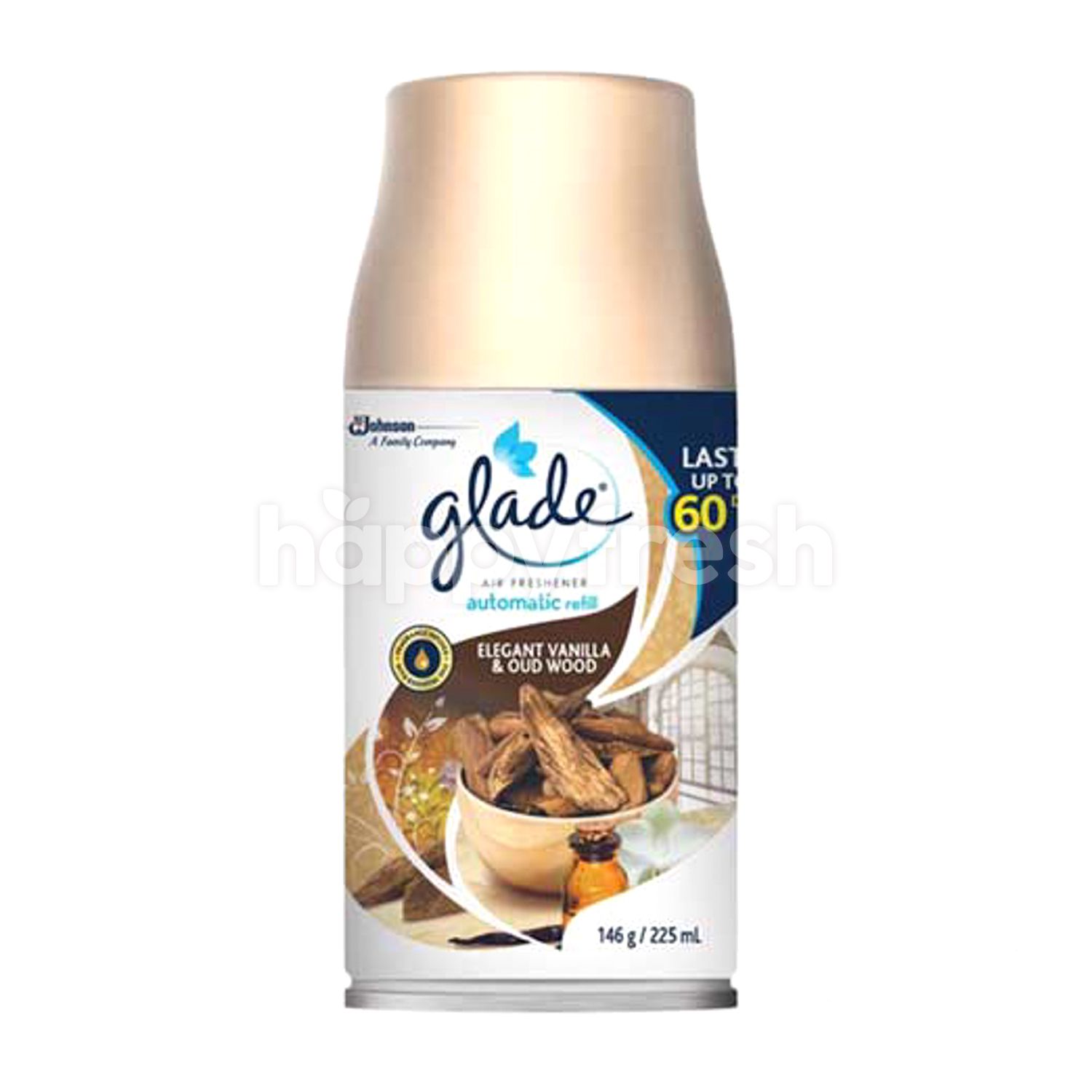 glade elegant vanilla and oud wood