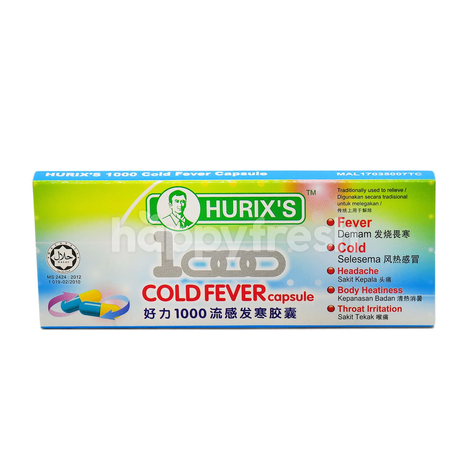 Beli Hurix's 1000 Cold Fever Capsule (6 Capsules) dari Watsons HappyFresh