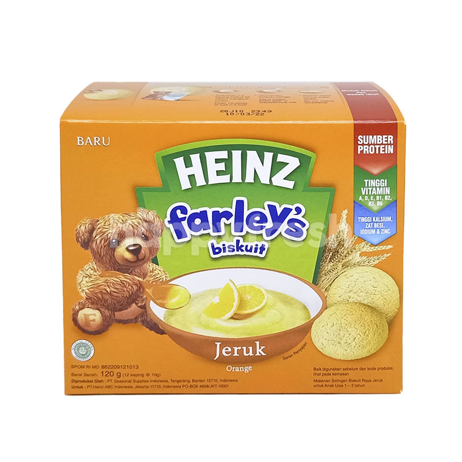 Jual Heinz Farley's Baby Biscuit Orange Flavor for 13 Years di Grand