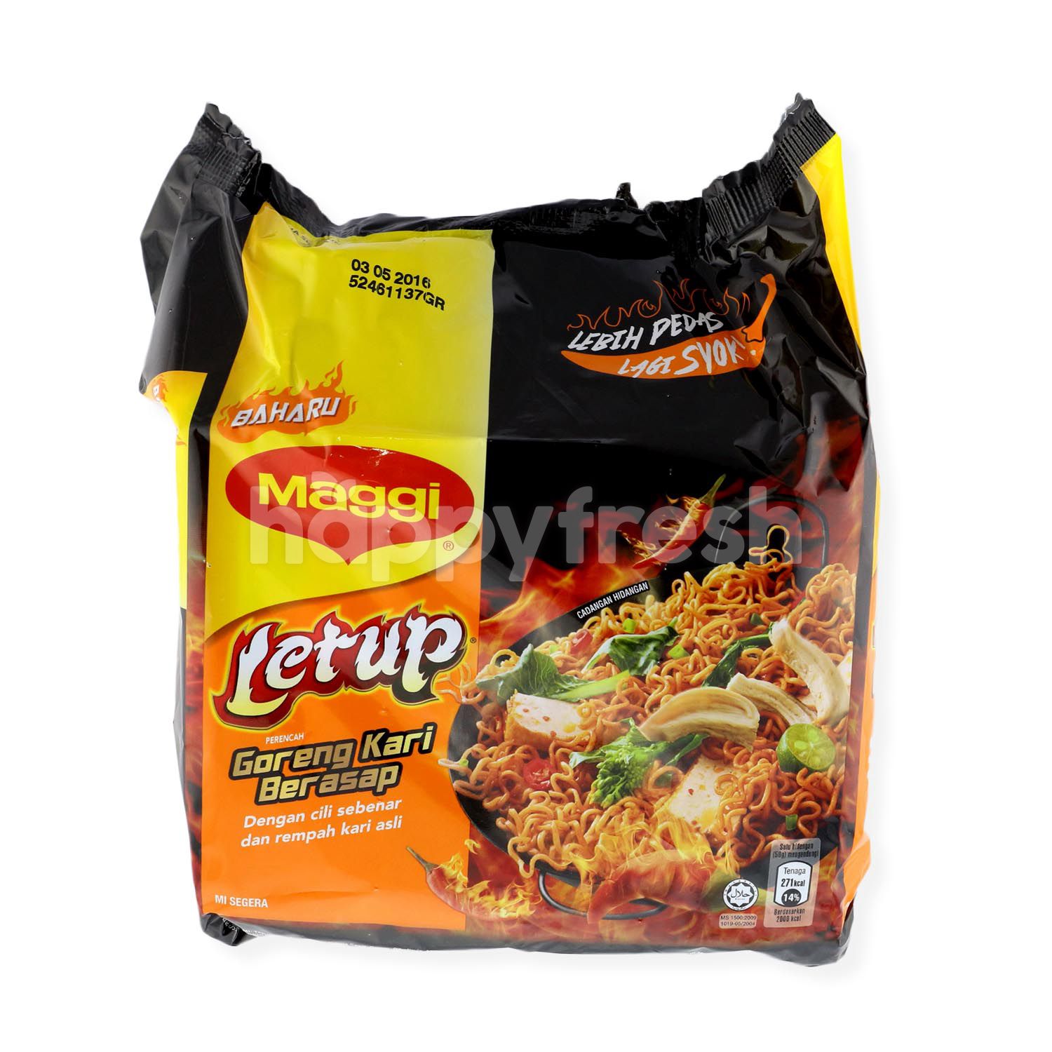 Buy Maggi Letup Goreng Kari Berasap Instant Noodles At Aeon Happyfresh