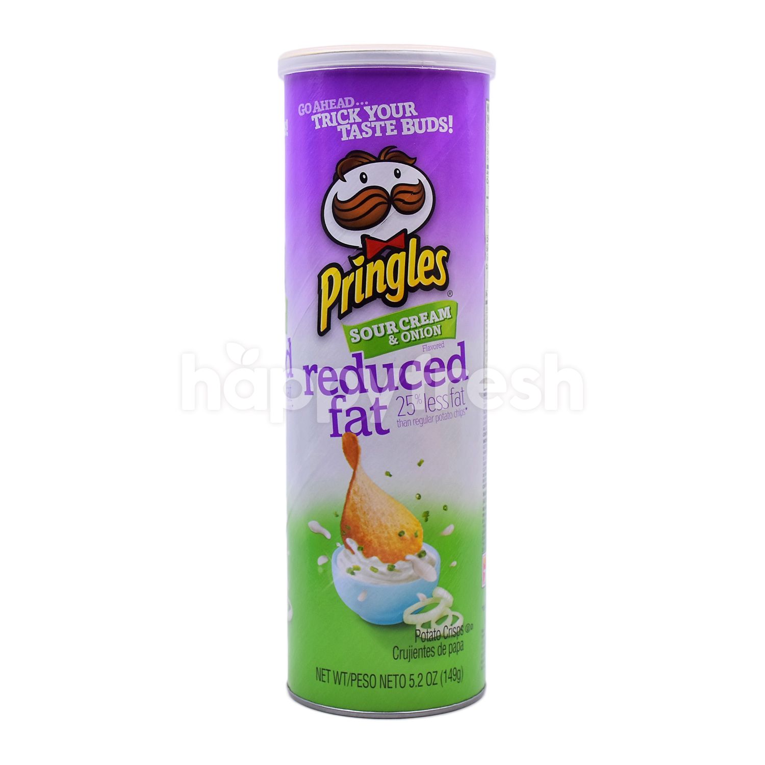 Beli Pringles Sour Cream & Onion Flavored Reduced Fat Potato Crisps