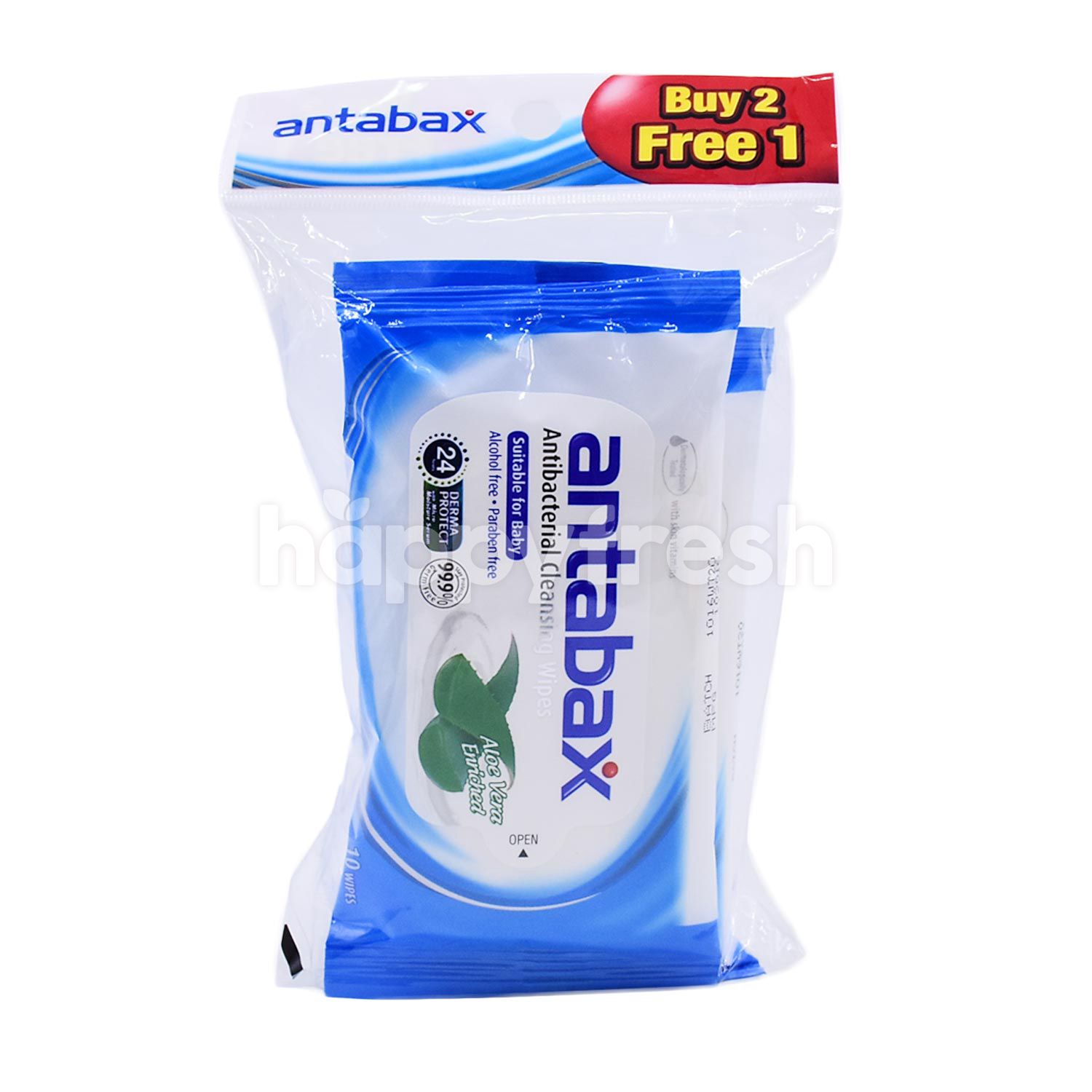 Beli Antabax Antibacterial Cleansing Wipes (3 Packets) dari Watsons