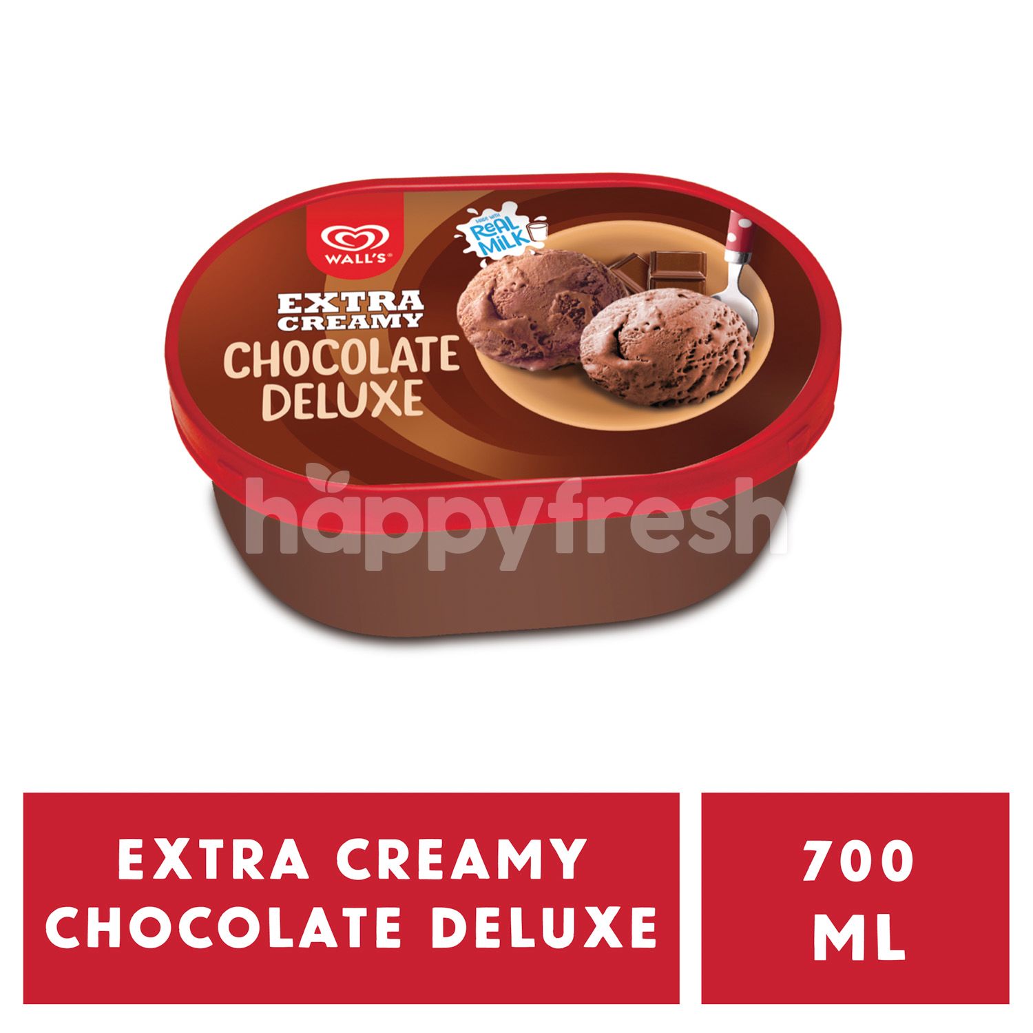 Jual Wall s Ice Cream Chocolate Deluxe Extra Creamy 700ml 