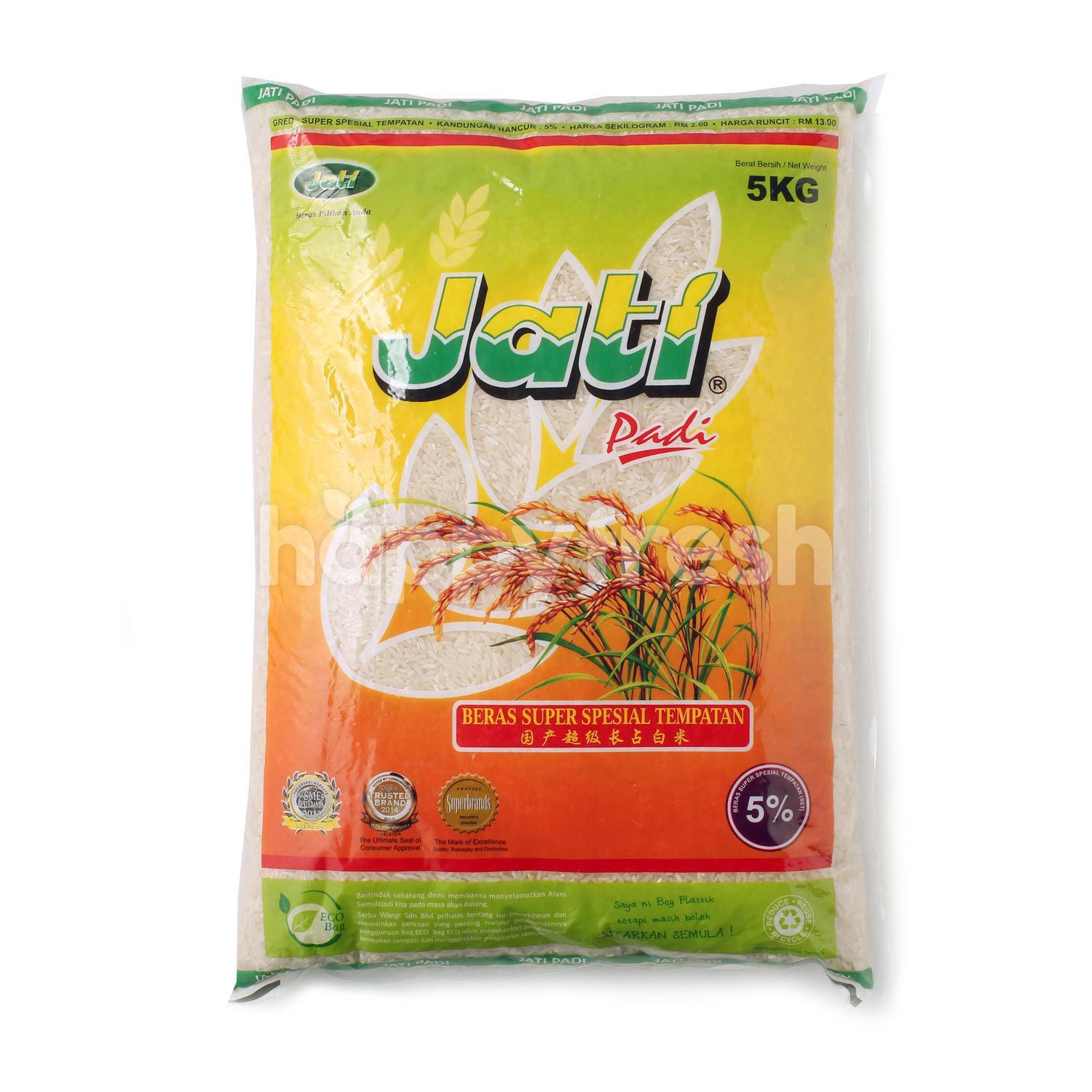 Buy Jati Padi Beras Super Spesial Tempatan Rice At Tesco Happyfresh Petaling Jaya