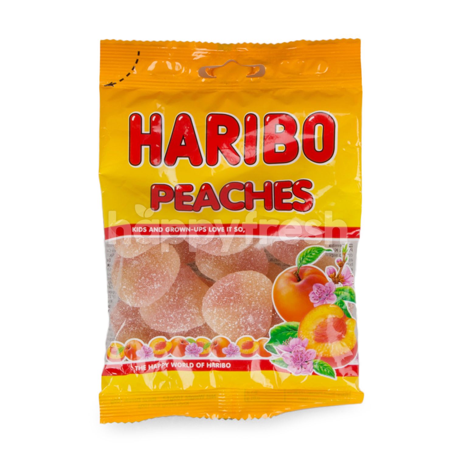 ซื้อ Haribo Peaches Flavored Gelatin Jelly 100 g Online จาก Gourmet