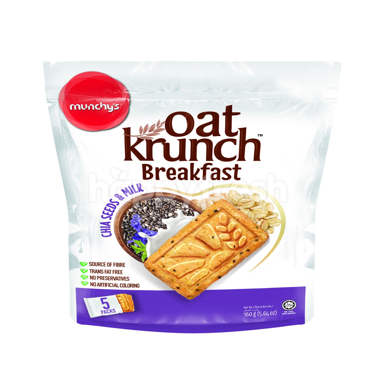 Beli Munchy's Chia Seeds Oat Crunch Breakfast dari Lotus's - HappyFresh