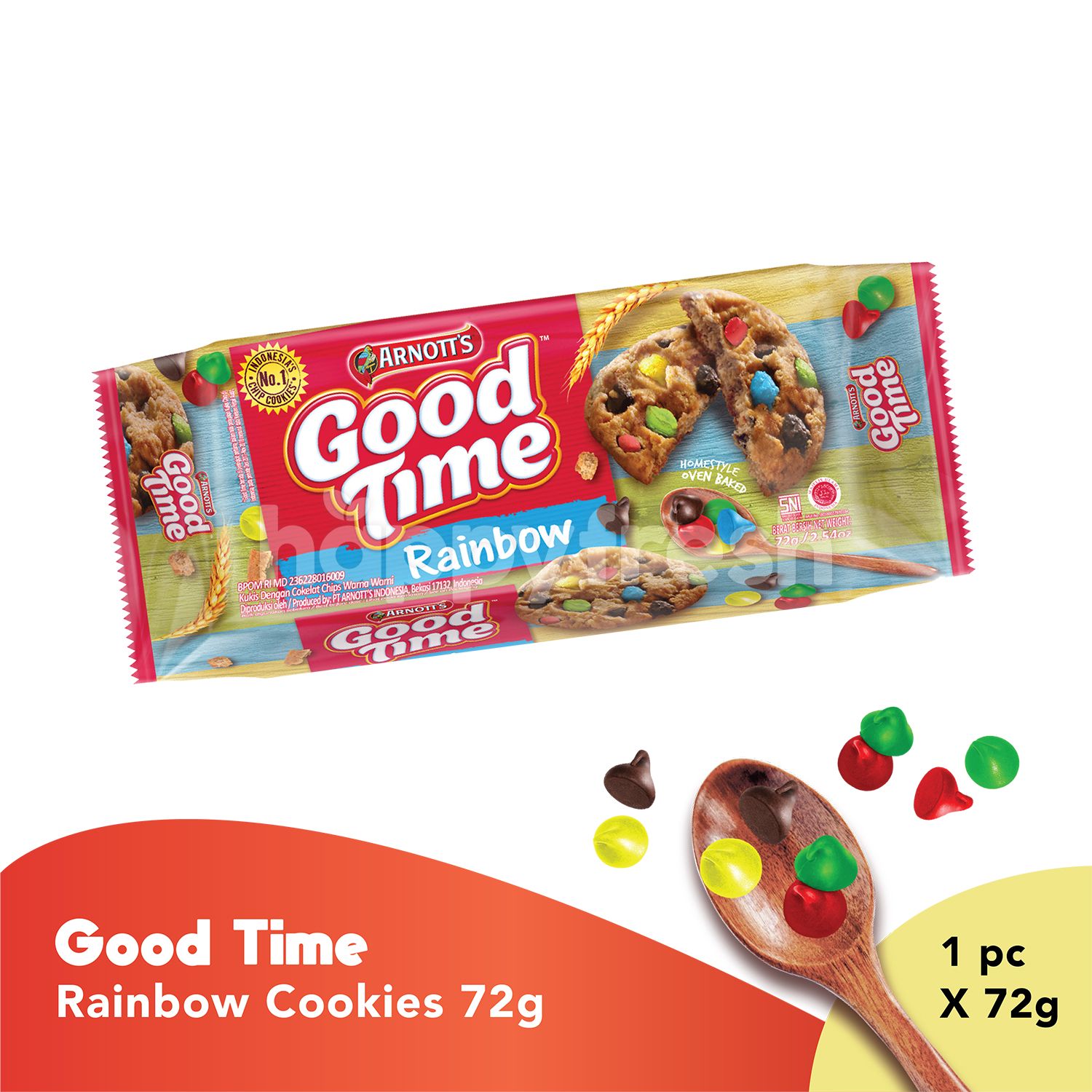 Jual Arnott S Good Time Rainbow Chocochips Cookies Di Grand Lucky Happyfresh