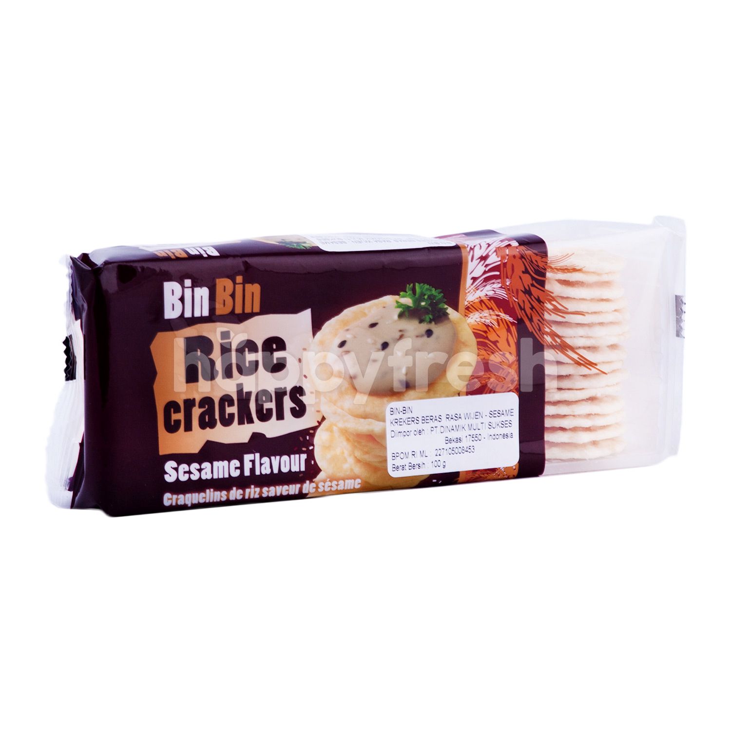 Jual Bin Bin Rice Crackers Sesame di The FoodHall HappyFresh