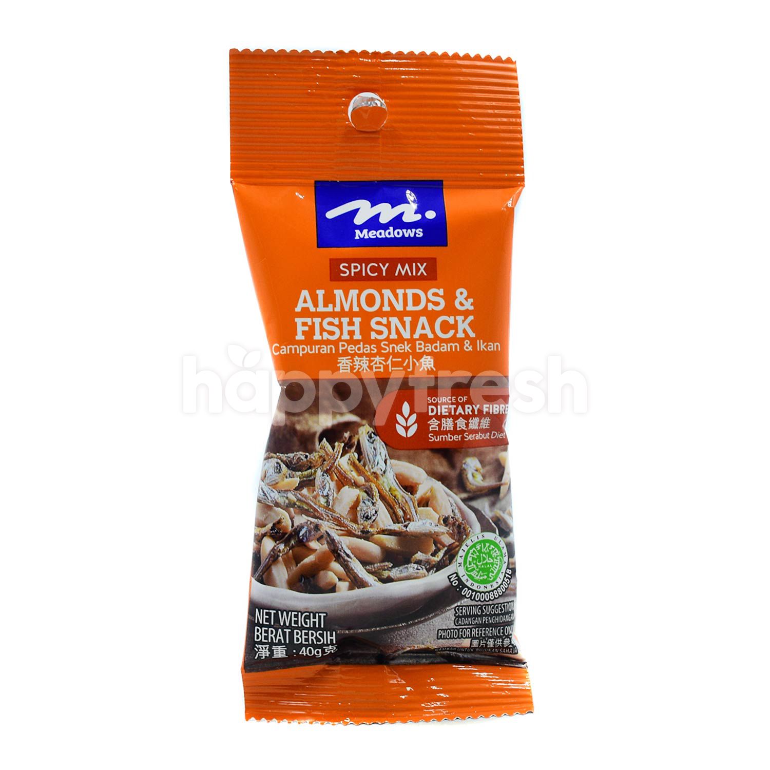 Beli Meadows Spicy Mix Almonds & Fish Snack dari Mercato - HappyFresh