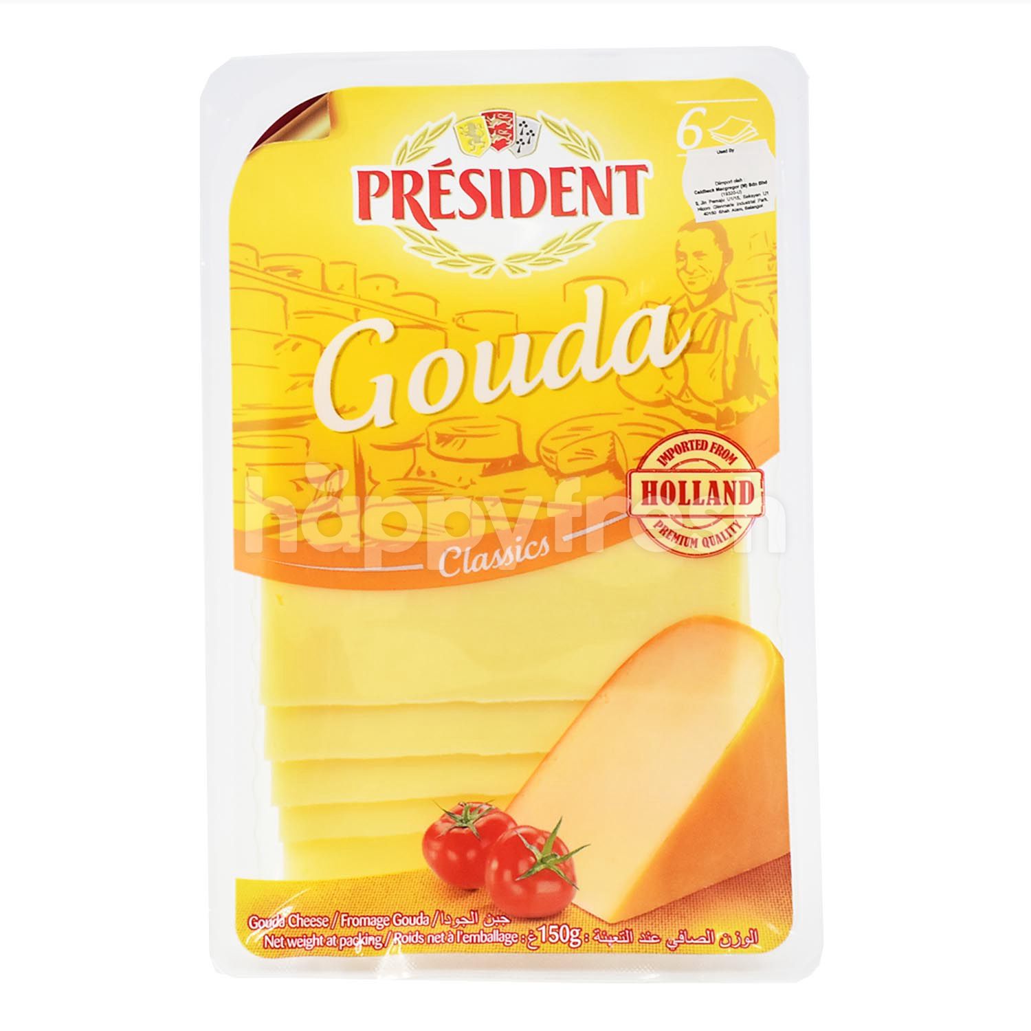 Beli President Classics Gouda Cheese - Slices dari de Market - HappyFresh