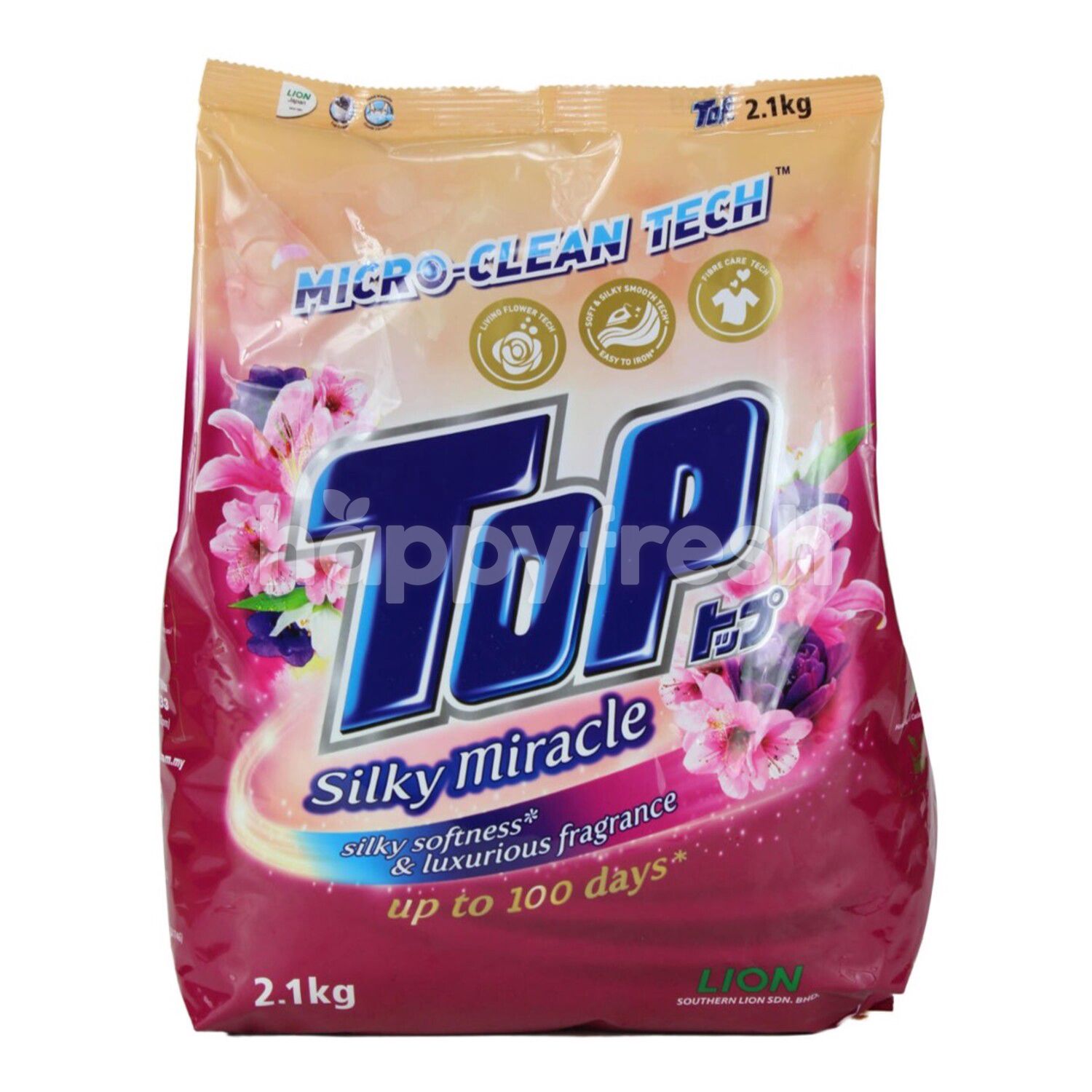 Soft and fragrant. Top Detergent Powder.