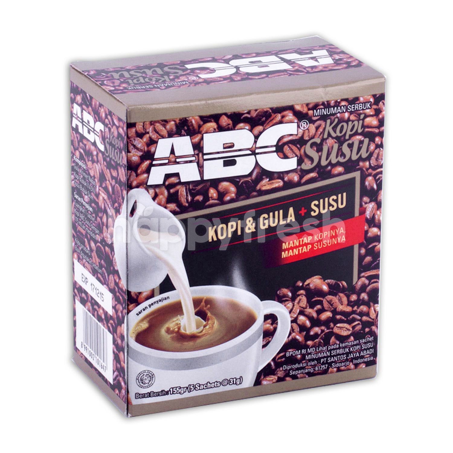 Jual ABC Coffee Milk Premix Coffee (5 sachets) di Popular HappyFresh