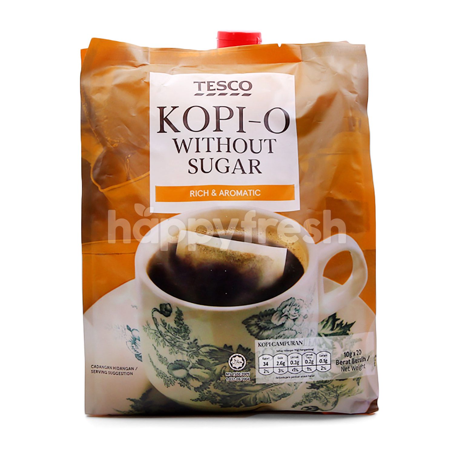 Buy Tesco KopiO Without Sugar (20 Pieces) at Tesco HappyFresh