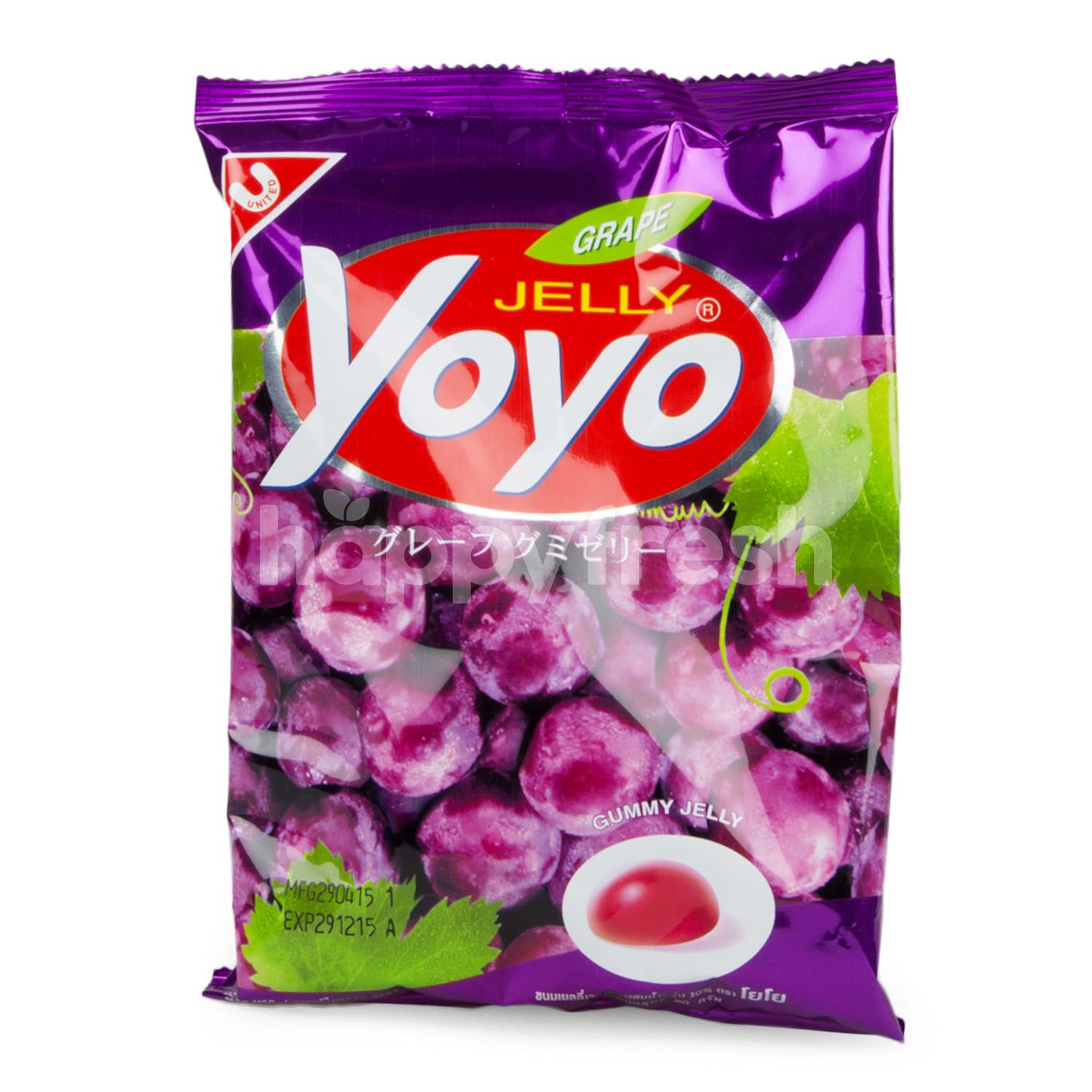 ซื้อ Yoyo Gummi Candy Grape 80 g Online จาก Lotus's HappyFresh
