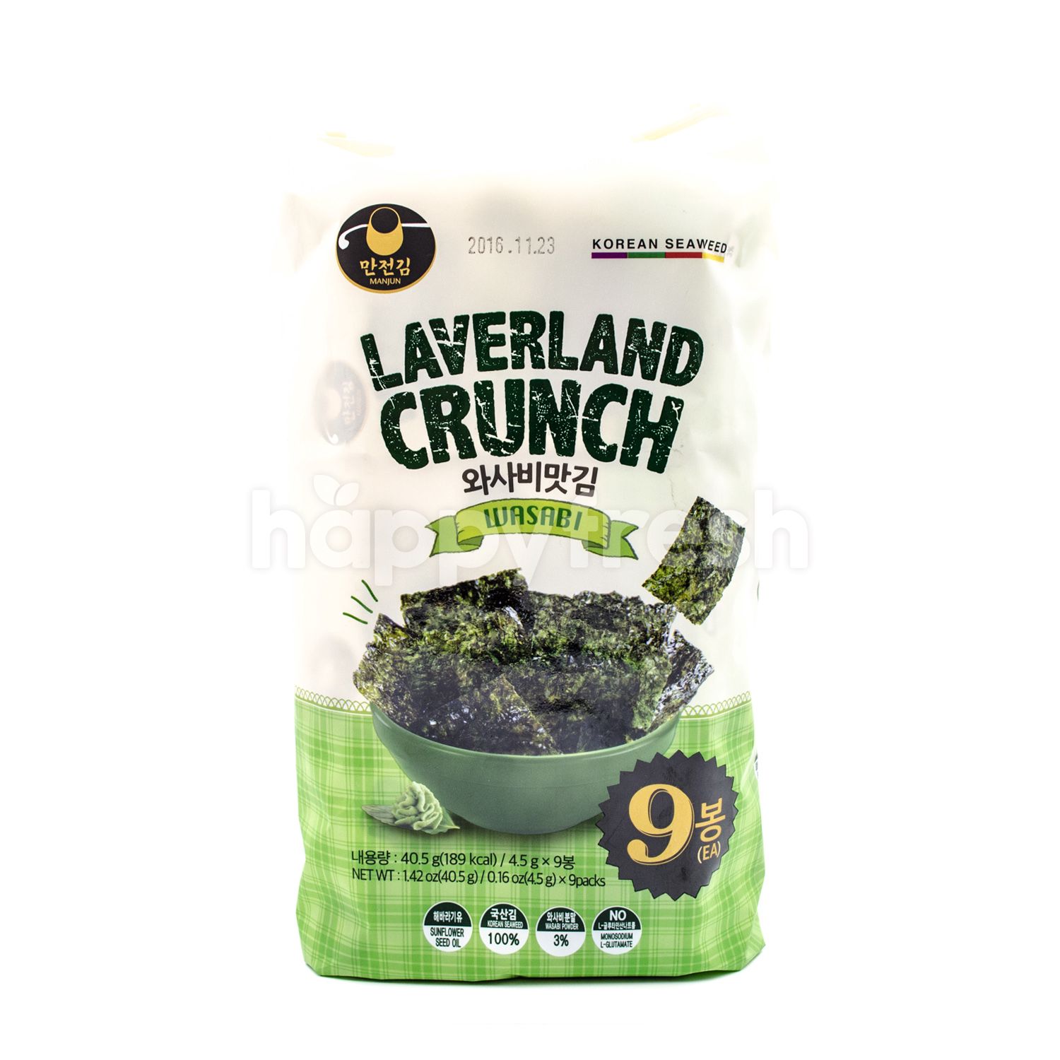 Beli Manjun Laverland Crunch Wasabi Korean Seaweed dari Urbanfresh Marketplace HappyFresh