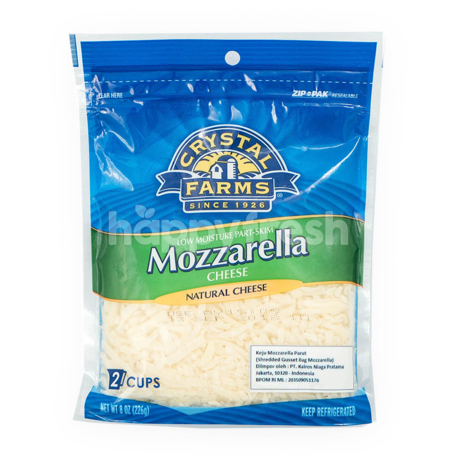 Jual Crystal Farms Shredded Mozzarella Cheese di Farmers Market HappyFresh