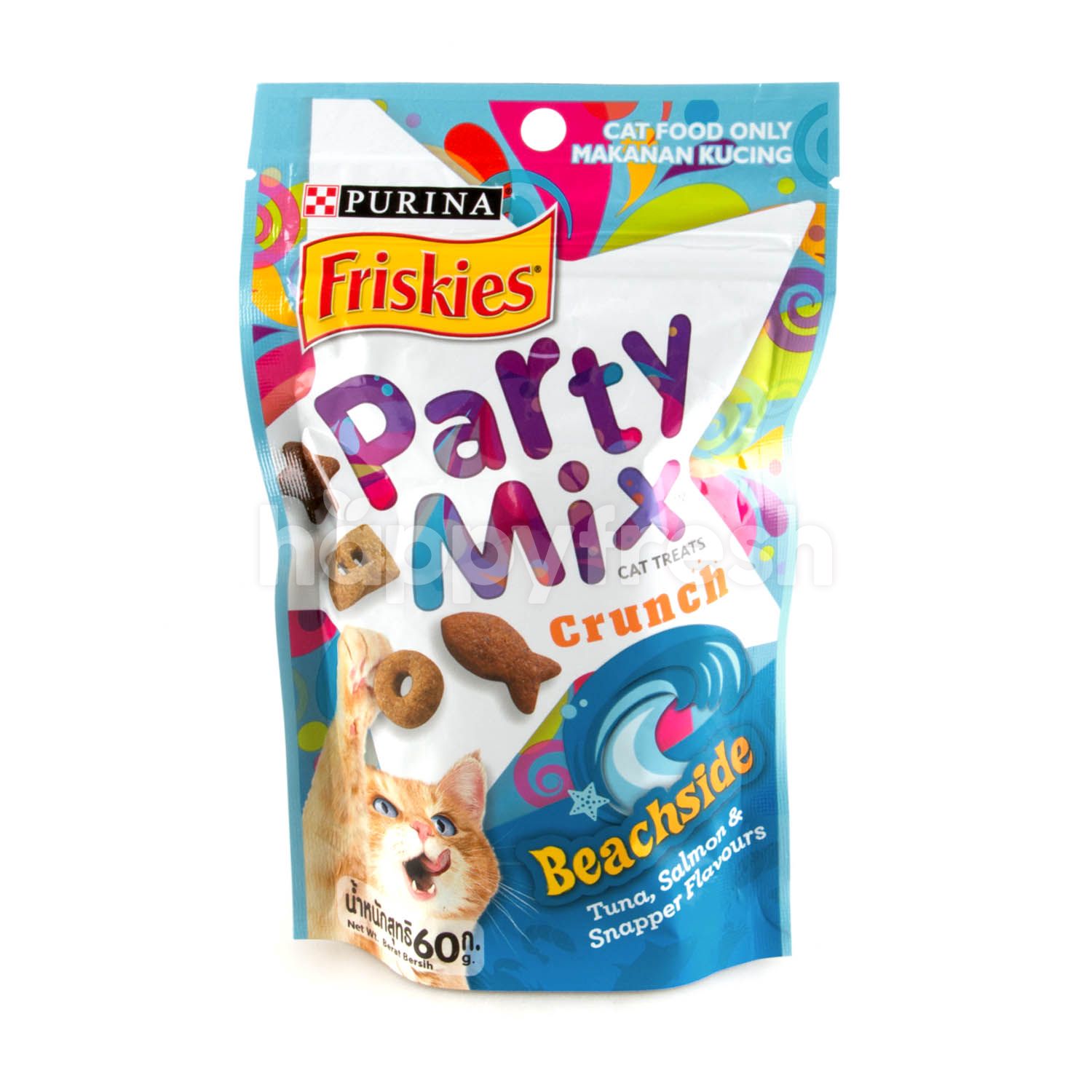 purina friskies party mix crunch beachside cat treats