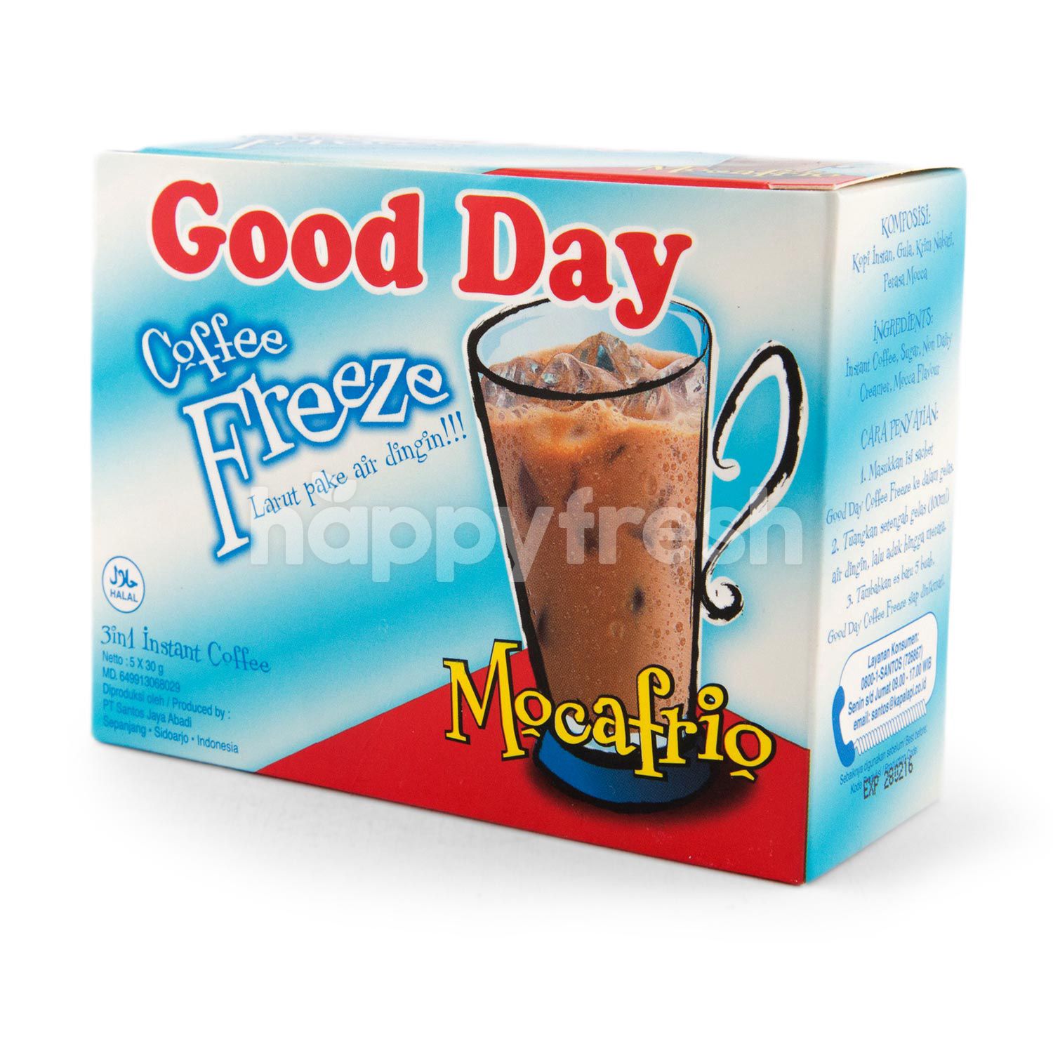 Jual Good Day Coffee Freeze Mocafrio Instant Coffee 5 Sachets Di Transmart Happyfresh