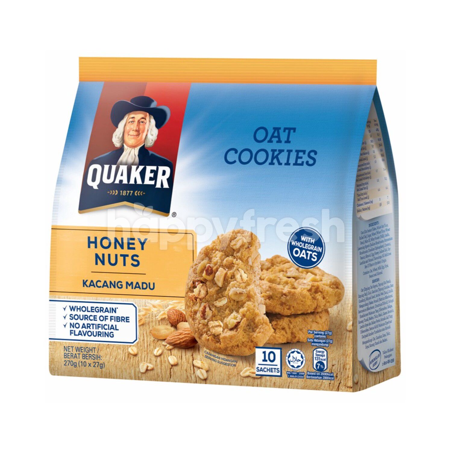 Beli Quaker Honey Nuts Oat Cookies dari AEON - HappyFresh