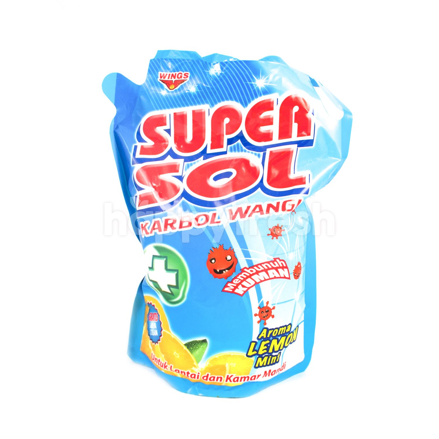 Super sol. Maxi clean Lemon для унитаза 480 мл.